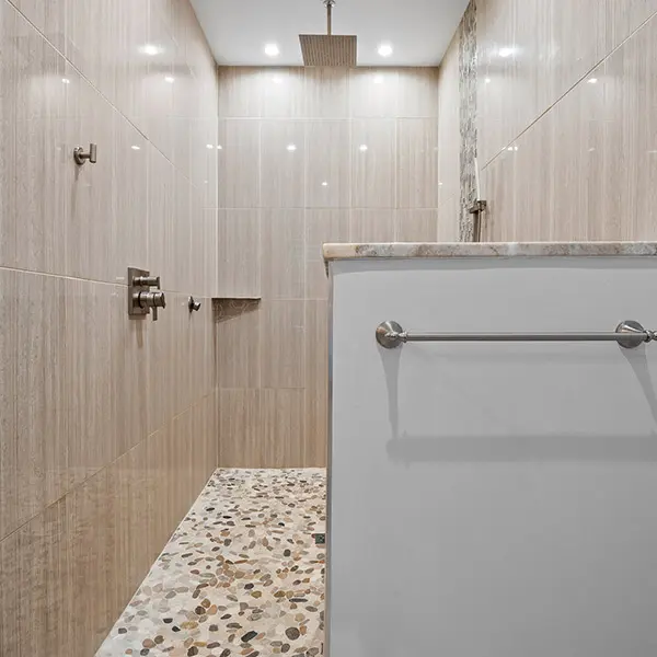 large walk in shower
